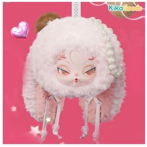 DODO Sugar Nami Twinkle Bunny Series Plush Pendant from Kika Goods in Pink Cloud